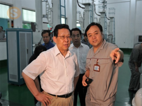 2009年8月4日海峽兩岸關(guān)系協(xié)會會長陳德銘同志（時任國家商務部部長）蒞臨公司視察
