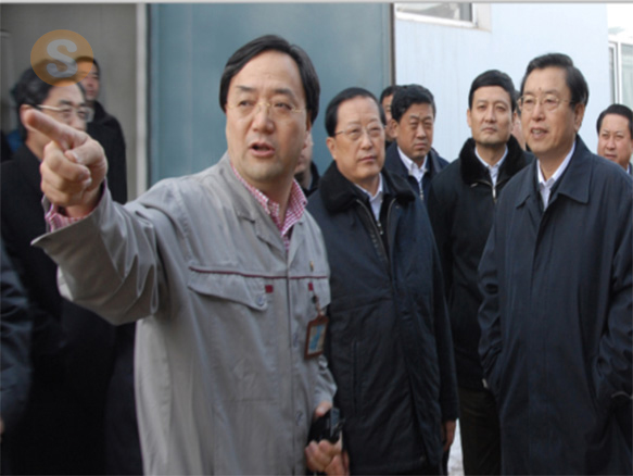 2012年3月21日　中共中央政治局常委、全國人大常委會委員長張德江さん（當(dāng)時國務(wù)院副総理）が當(dāng)社を視察 